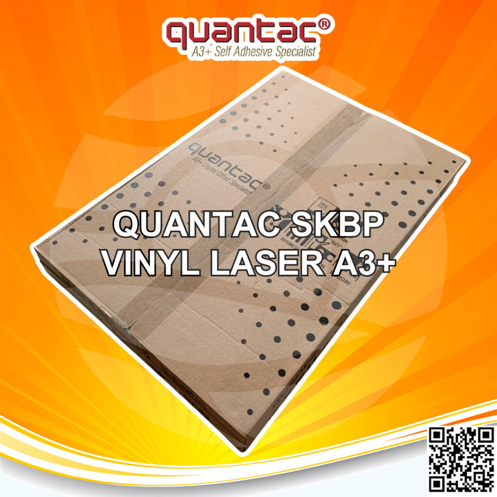 

Instant Paket Hemat Quantac SKBP 5 Pack Sticker Vinyl White Gloss White Matte Transparan Digital Print Laser Toner Stiker Plastik Anti Air Tidak Mudah Sobek A3+