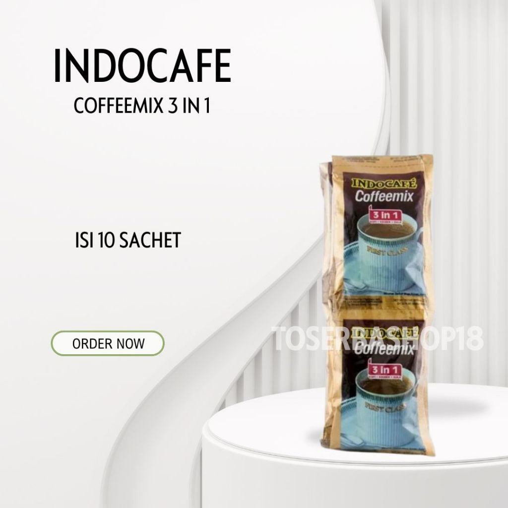 

INDOCAFE COFFEEMIX 3IN1 / 1 RENCENG 10 SACHET 20 GR