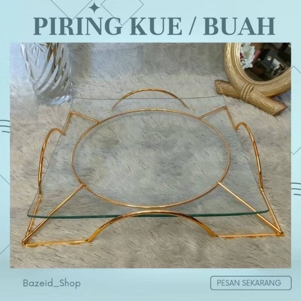 TERMURAH || PIRING KUE / PIRING BUAH / PIRING SAJI / PIRING AESTHETIC / PIRING SAUDI / PIRING KACA