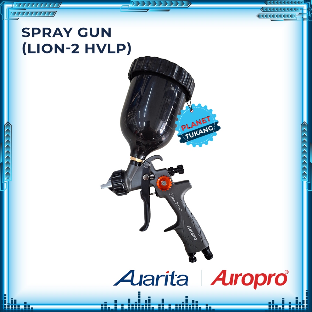 Spray Gun AUARITA LION-2 HVLP 1.3mm Cup 600ml AUROPRO LION 2