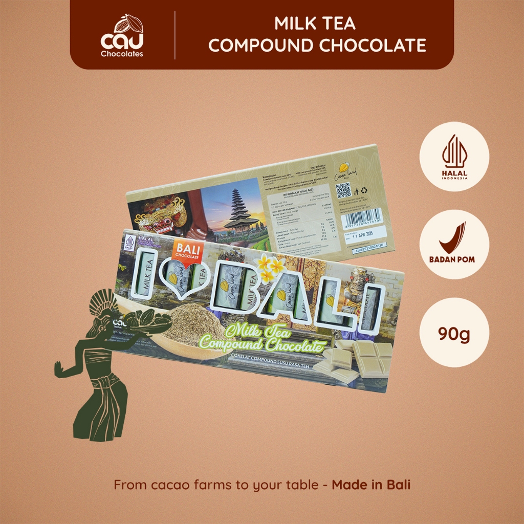 

Cocoa Land - Compound Chocolate I Love Bali Tea - 90 gr