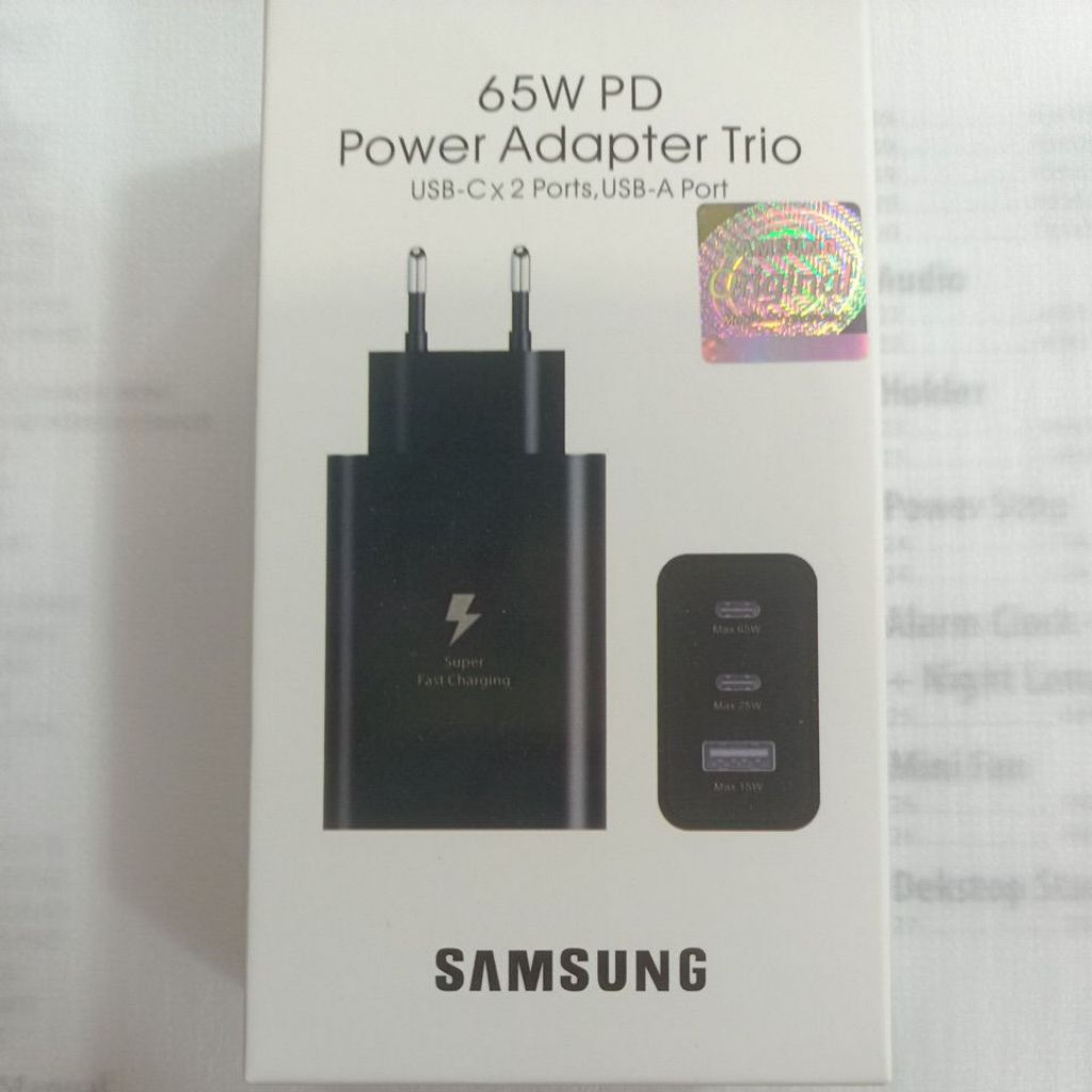Batok Charger Adapter  65 W Power Adapter Trio