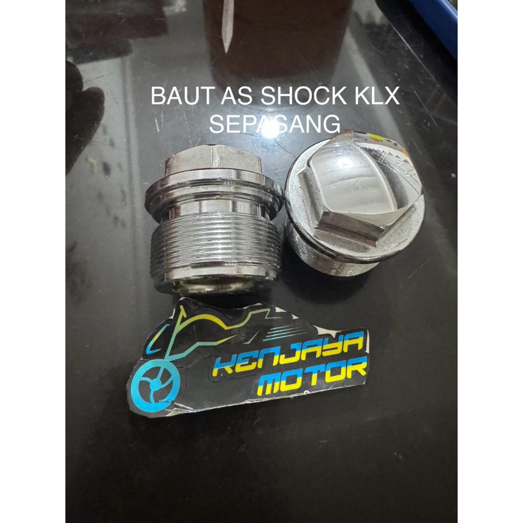 BAUT TUTUP AS SHOCK DEPAN KLX NINJA SEPASANG