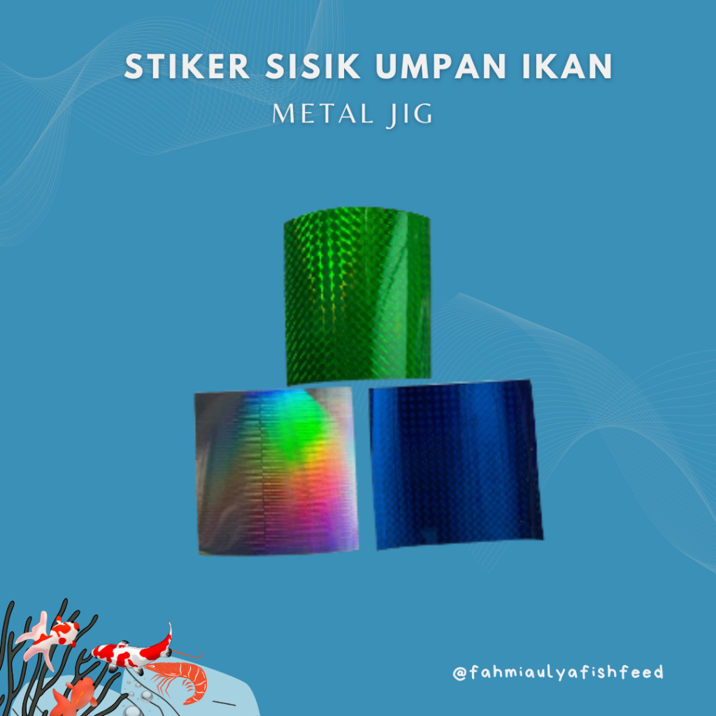 Stiker Sisik Ikan Umpan Metal Jig