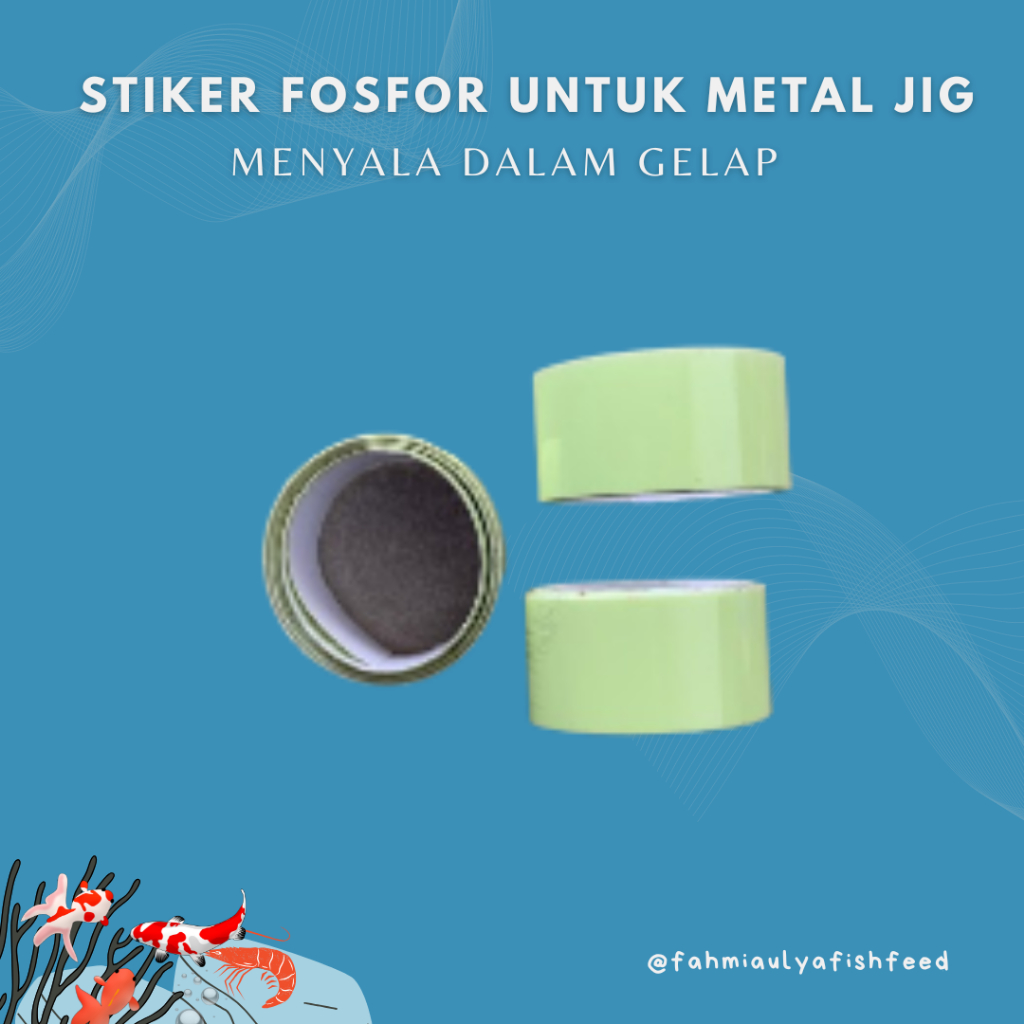 Stiker Fosfor Untuk Metal Jig Menyala Dalam Gelap