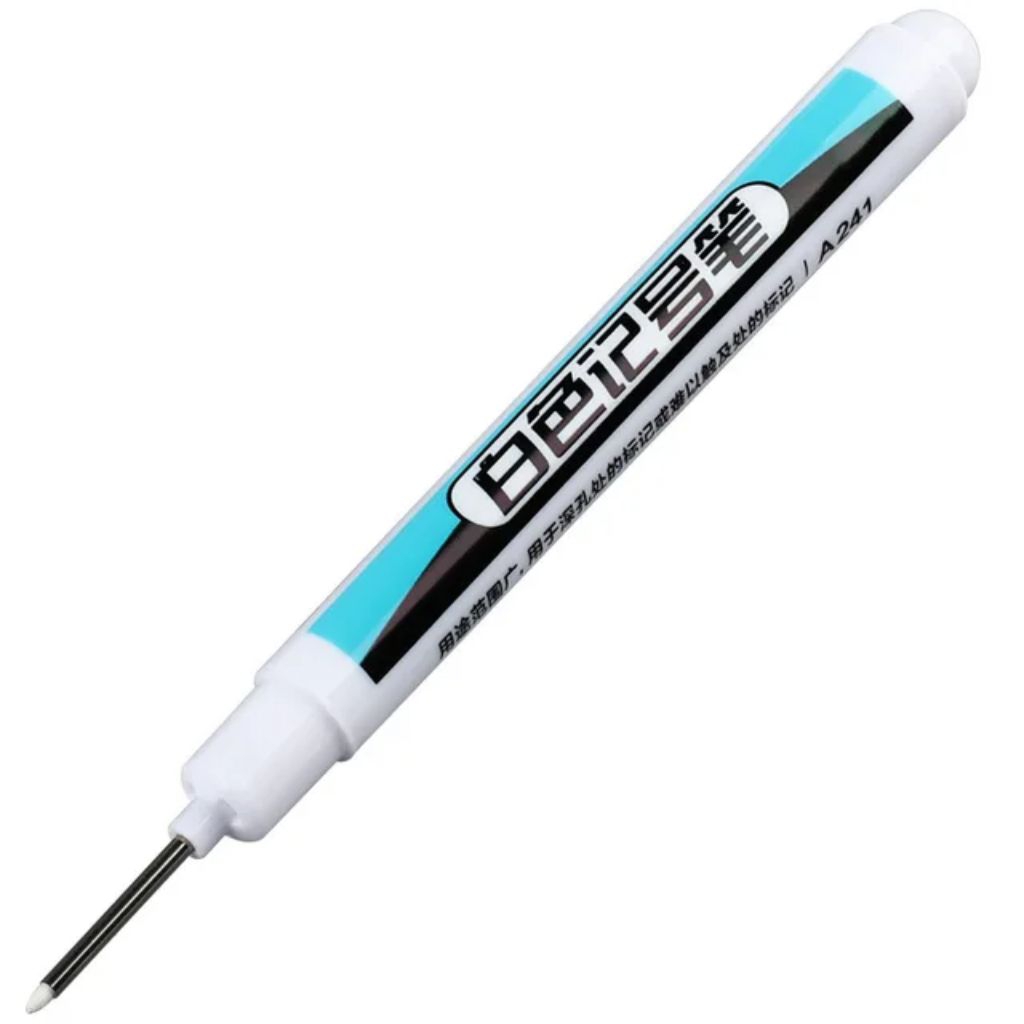 

Amak Spidol Permanen Waterproof Long Nib Marker 0.7mm 10 PCS White