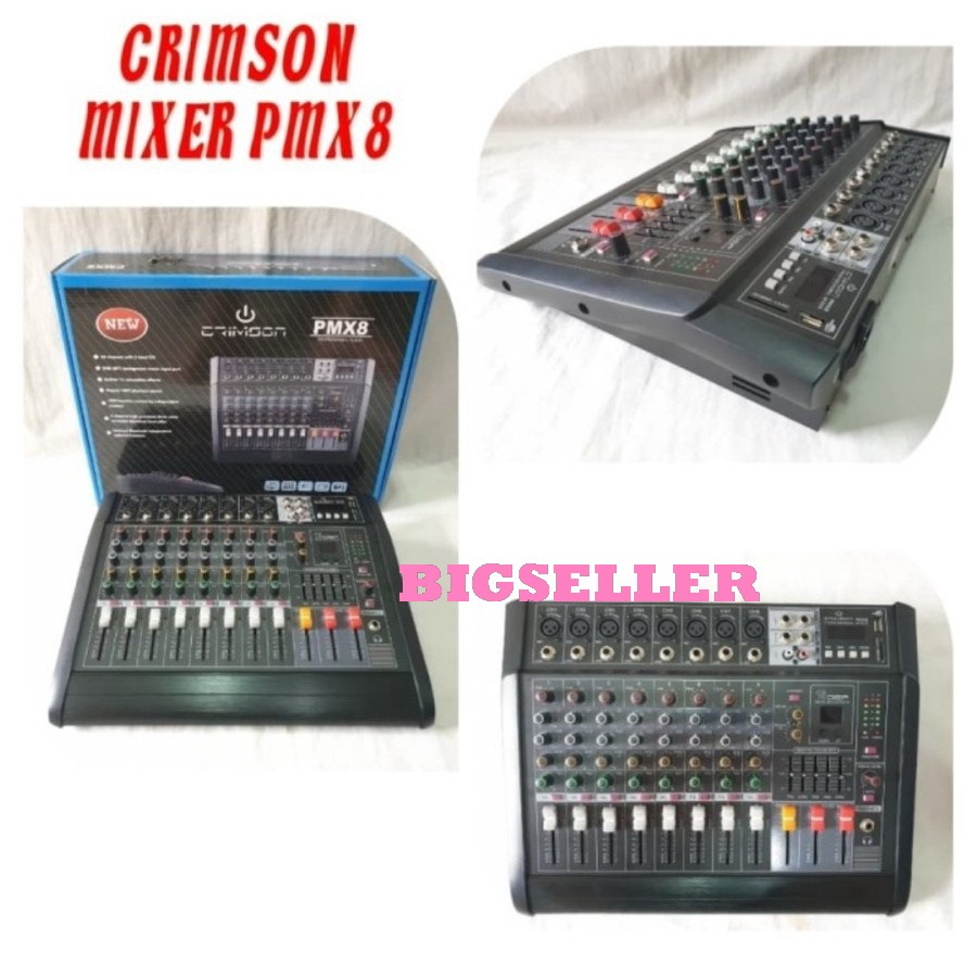 Mixer Audio Crimson PMX8 - PMX 8/ PMX-8 8 Channel garansi resmi