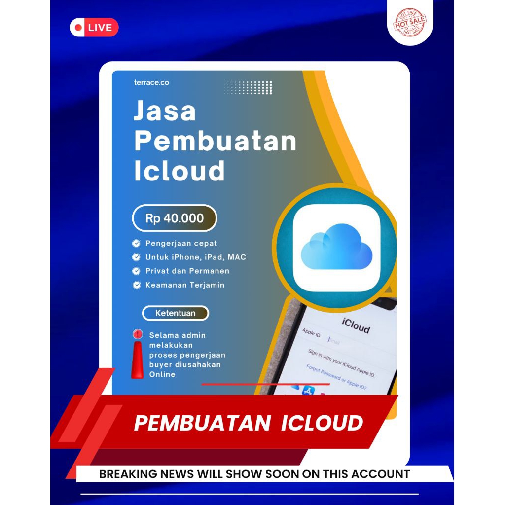 JASA PEMBUATAN ICLOUD PERMANEN