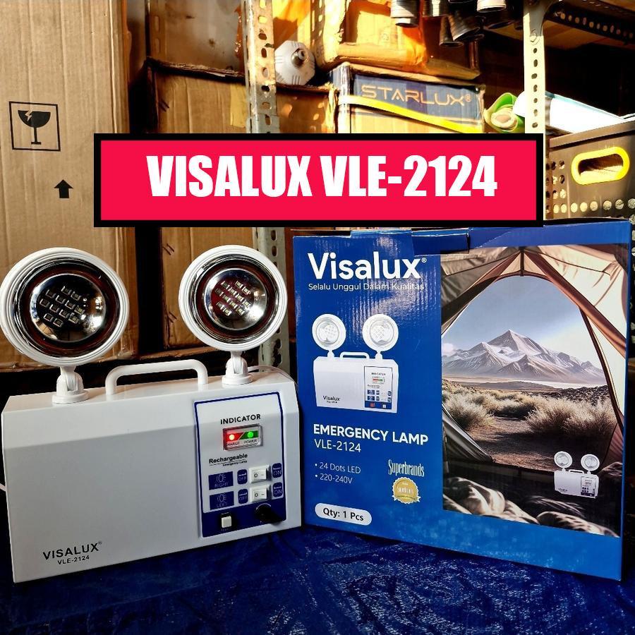 Visalux VLE-2124 LED Emergency Lamp - Lampu emergency Mata Kucing - Lampu Darurat - Lampu Listrik Pa