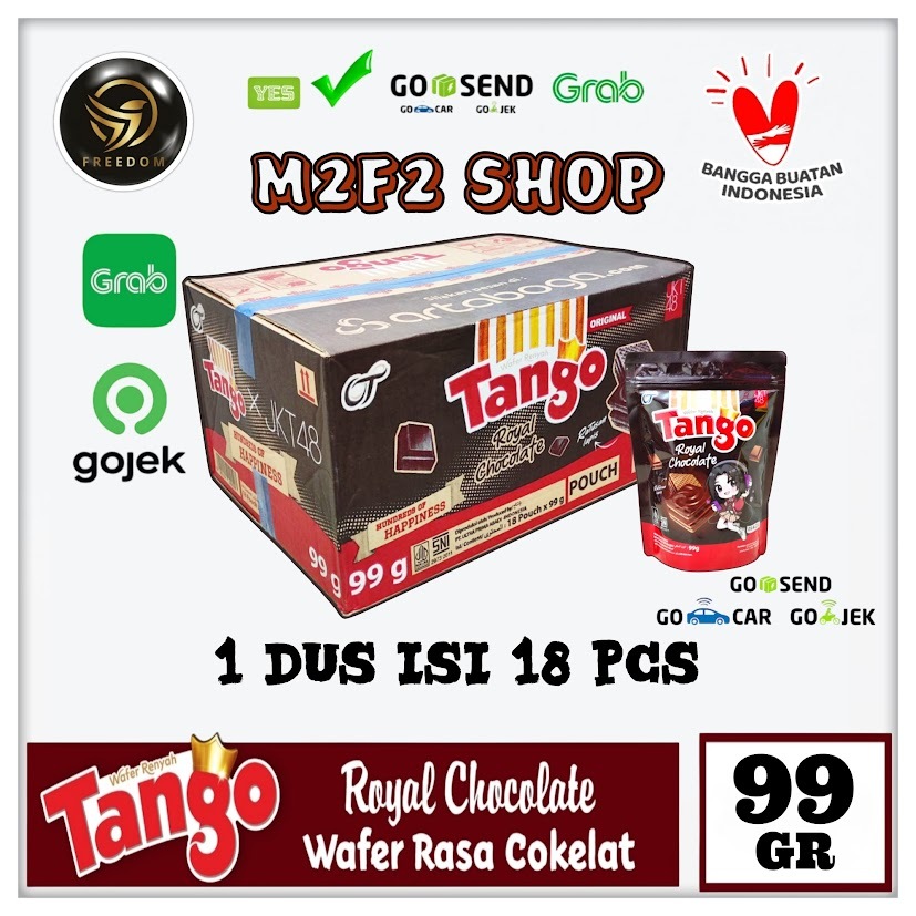 

Tango Wafer Royal Chocolate BITE SIZE | Krim Cokelat Pouch - 99 gr Kemasan Karton (Khusus Bluebird/Gosend/Grab)