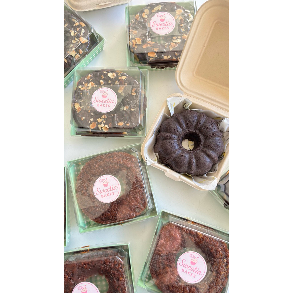 

bolu ketan keju / caramel / tulban cokelat