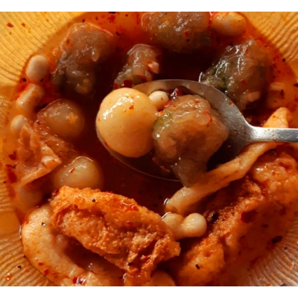 

baso aci campuran jando dan cirawang enak pedas sunrise food spesial