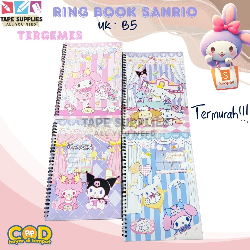 

Diary Notebook Spiral B5 SANRIO 30 LEMBAR - TERMURAH!!!