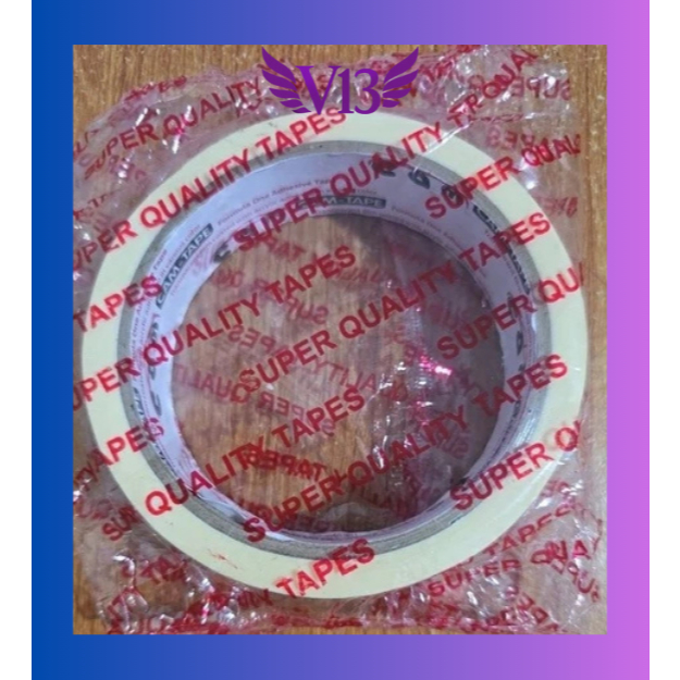 

V13SHOP Lakban Kertas Ukuran 24mm x 20yard Masking Tape