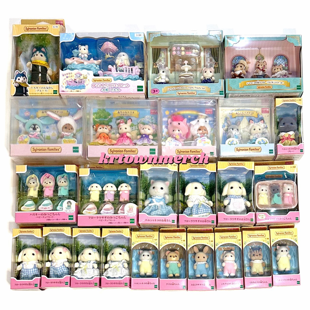 [READY - BACA DESKRIPSI] SYLVANIAN FAMILIES | Baby Persian Cat Husky Flora Rabbit Maple Cat Squirrel