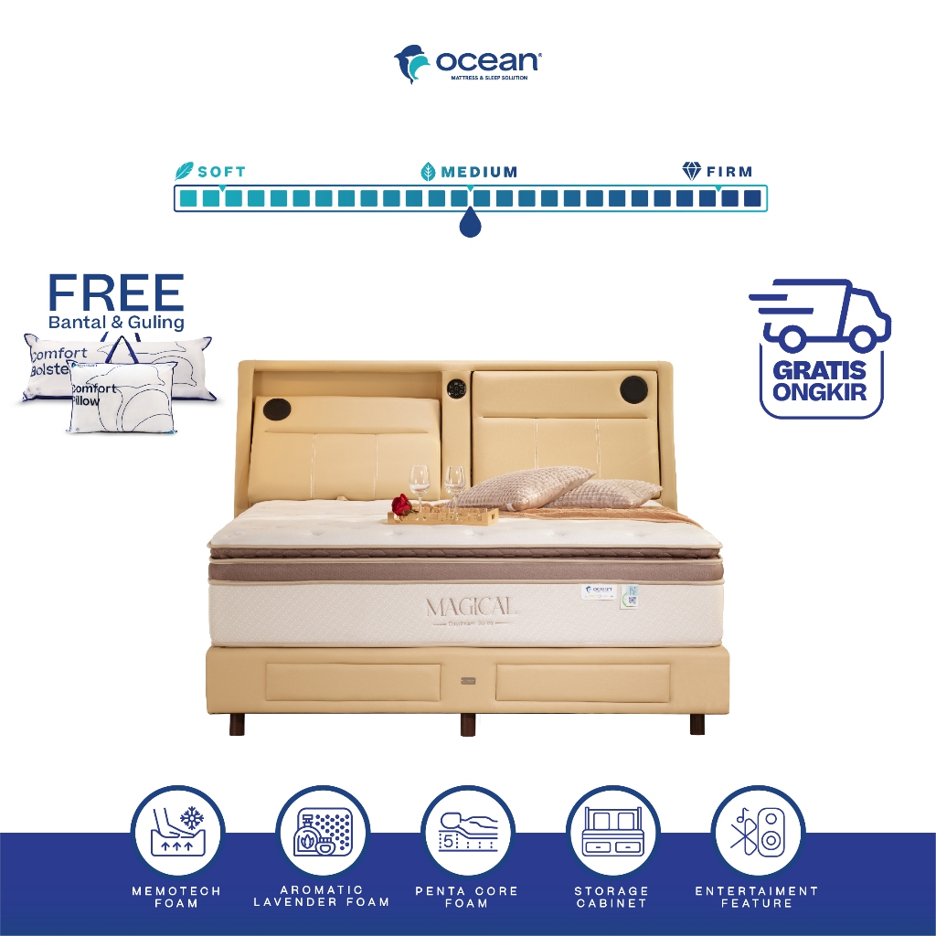 Ocean Springbed - Kasur Magical Entertainment Bluetooth