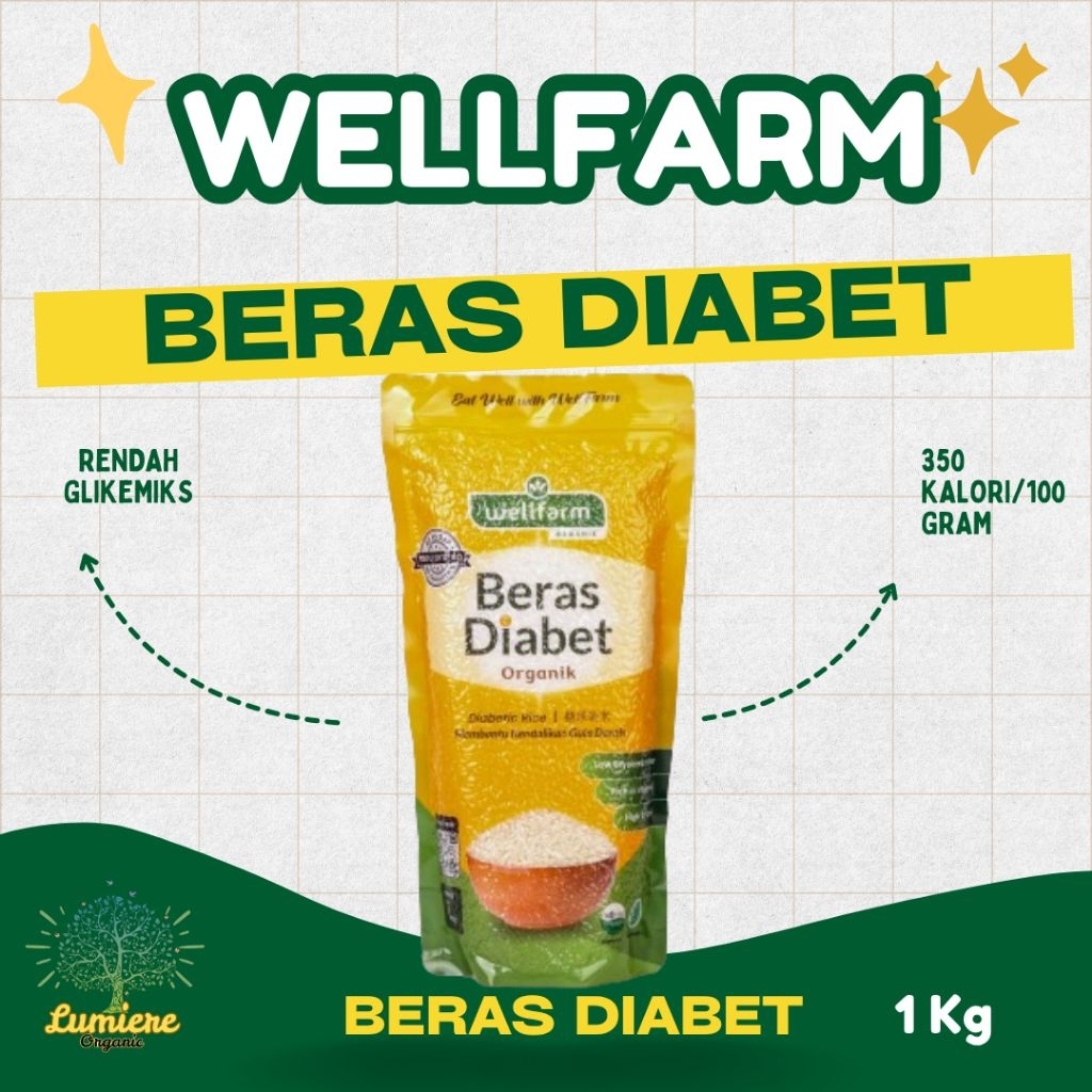 

Beras Diabet Organik WELLFARM Vakum 1kg