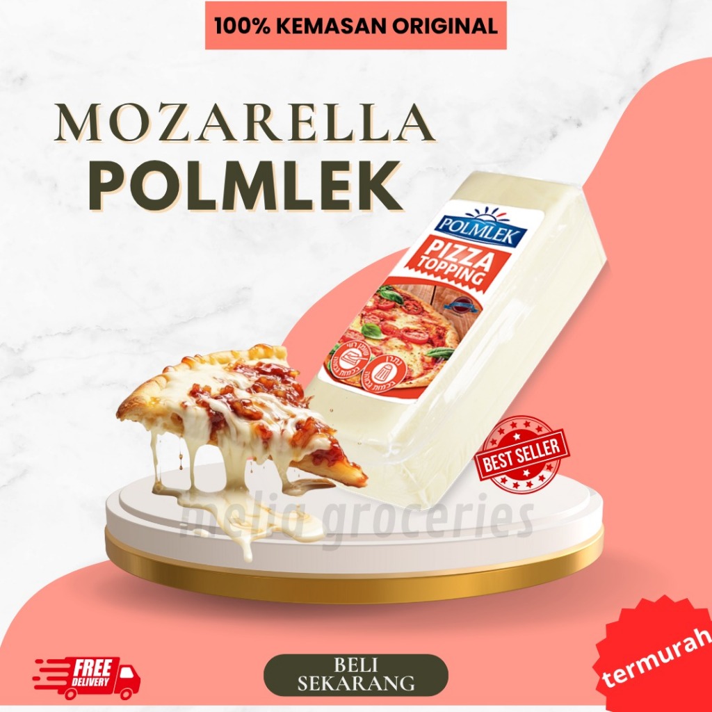 

POLMLEK Keju Mozarella 2,3 Kg / Mozzarella Cheese / Pizza Topping
