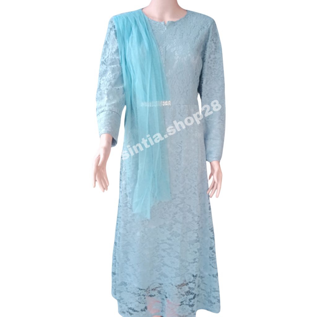 Gamis Selendang / Gamis Brukat / Gamis Pesta / Gamis Kondangan / Gamis Modern