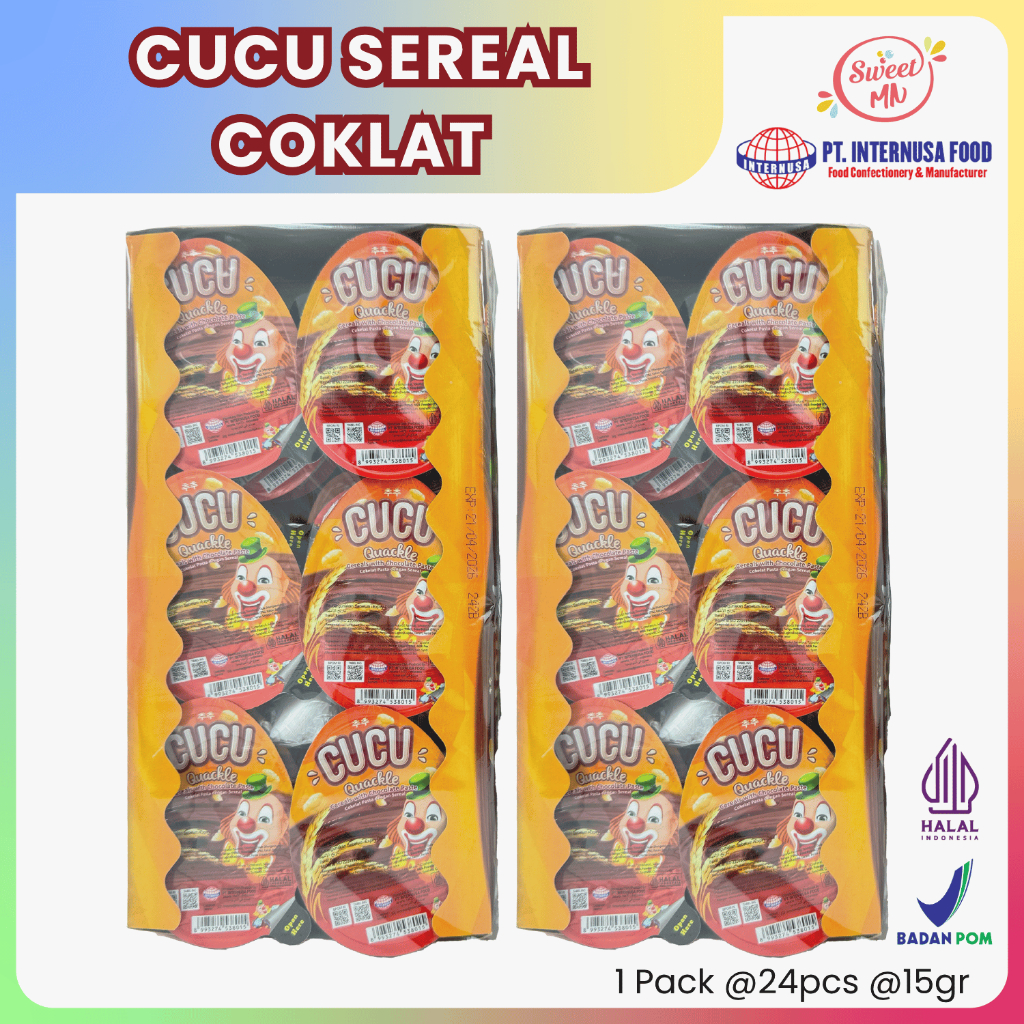 

Cucu Sereal Coklat. 1 Pack (24 pcs)