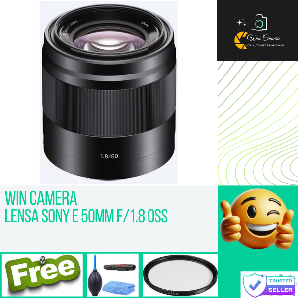 Lensa Sony E 50mm f1.8 OSS / Lensa Kamera Sony / Lensa Camera Sony / Lens Kamera Sony / Lens Camera 