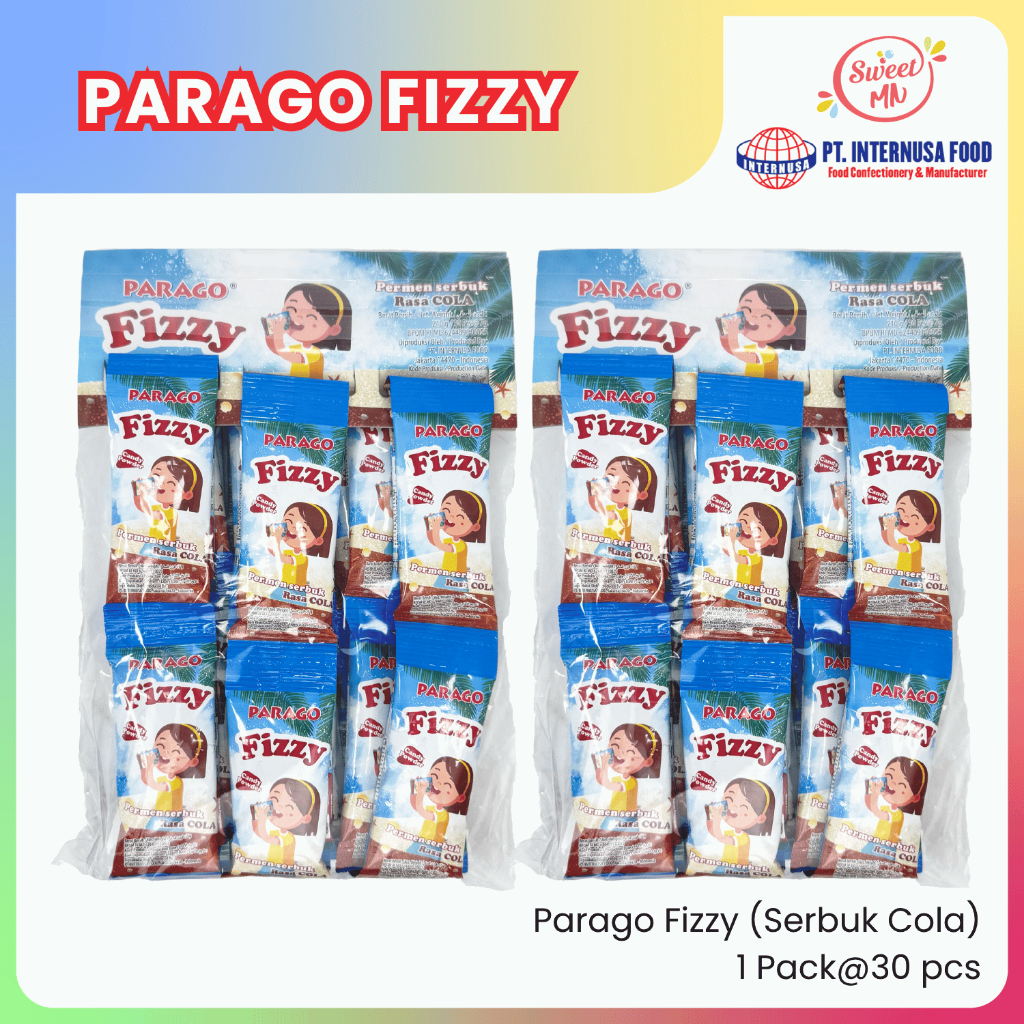 

Permen Serbuk Parago Fizzi Cola. 1 Pack isi 30 pcs