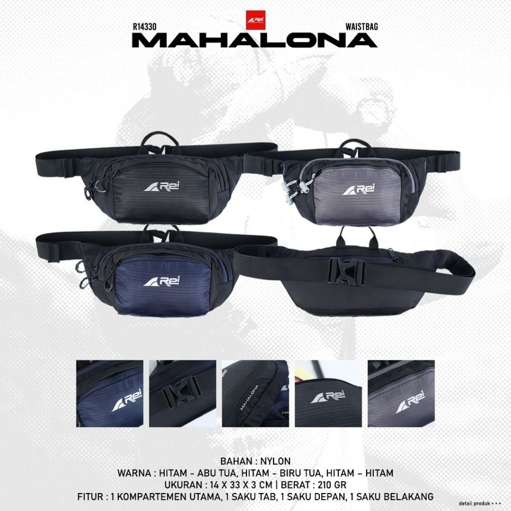 Waistbag / Tas Pinggang Mahalona Arei Outdoorgear