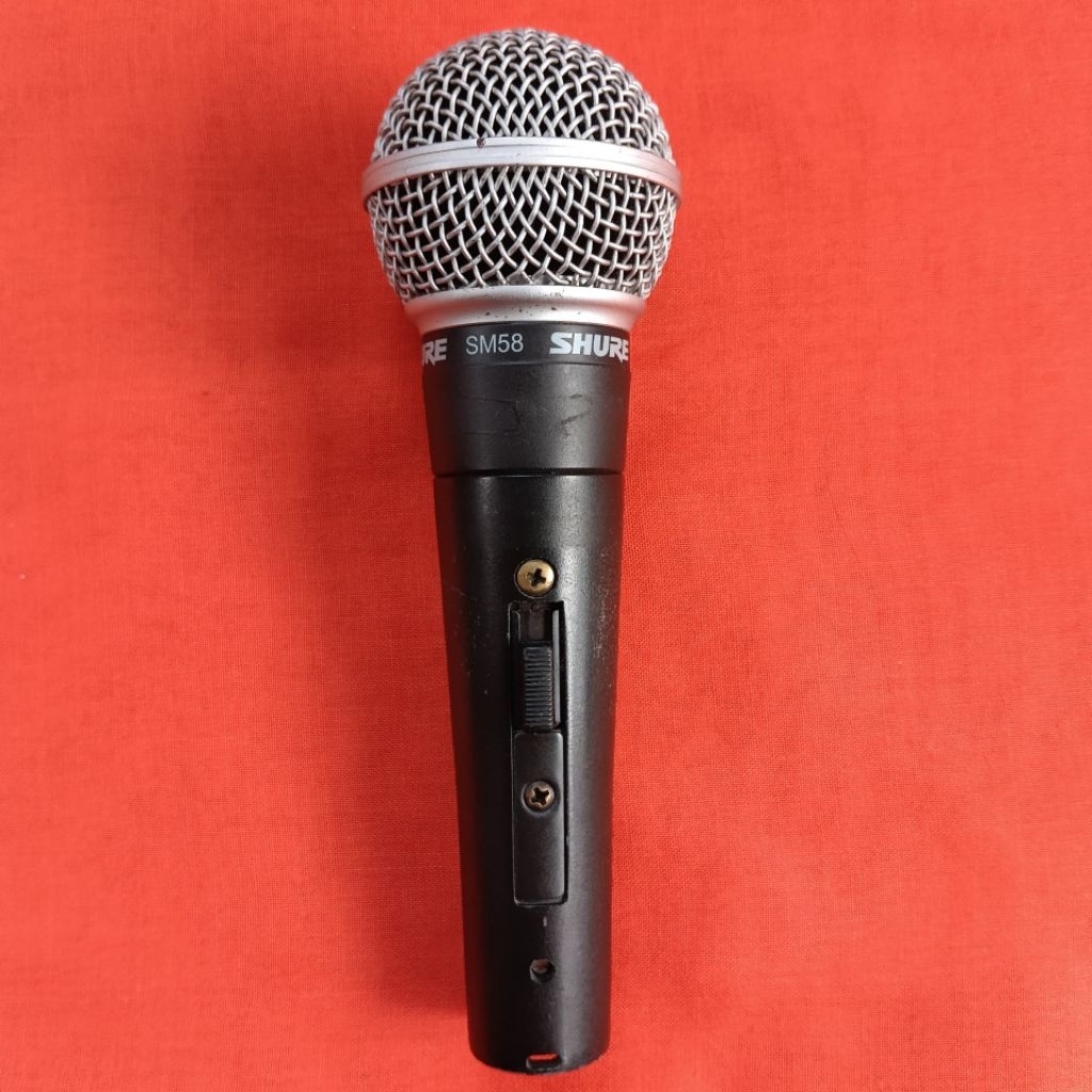 Shure SM58 ORIGINAL With Switch On Off Second Bekas