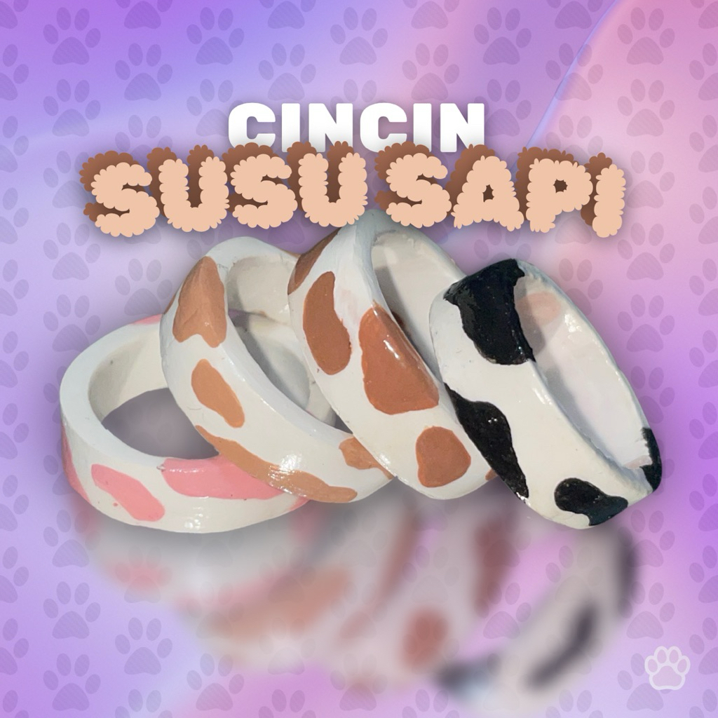 Clay Rings SUSU SAPI | Clay Rings Hand made | Cincin Clay | Chunky Rings |