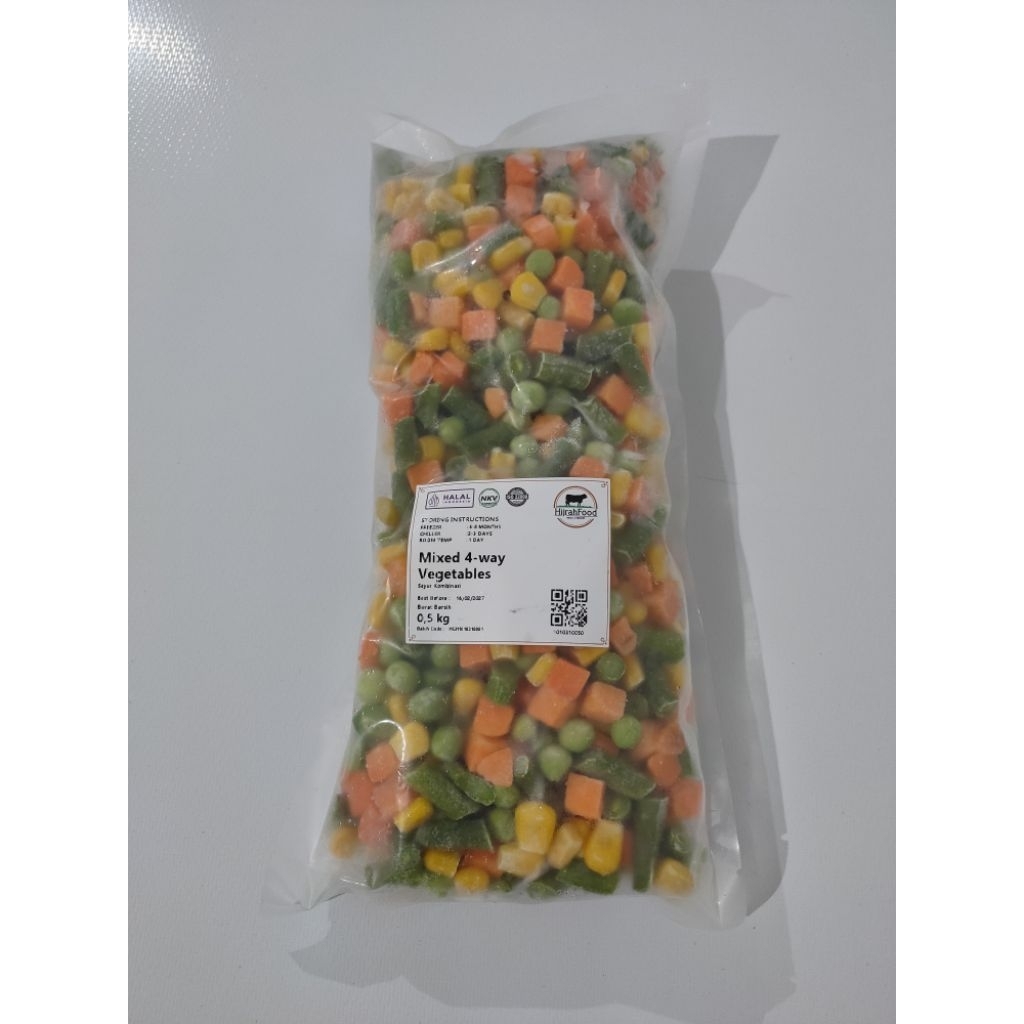 

Mixed 4-Way Vegetables 0,5 kg