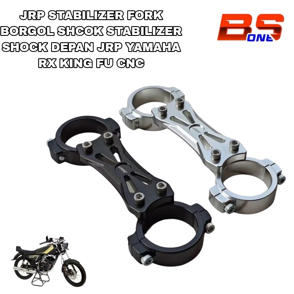 JRP STABILIZER FORK BORGOL SHCOK STABILIZER SHOCK DEPAN JRP YAMAHA RX KING FU CNC