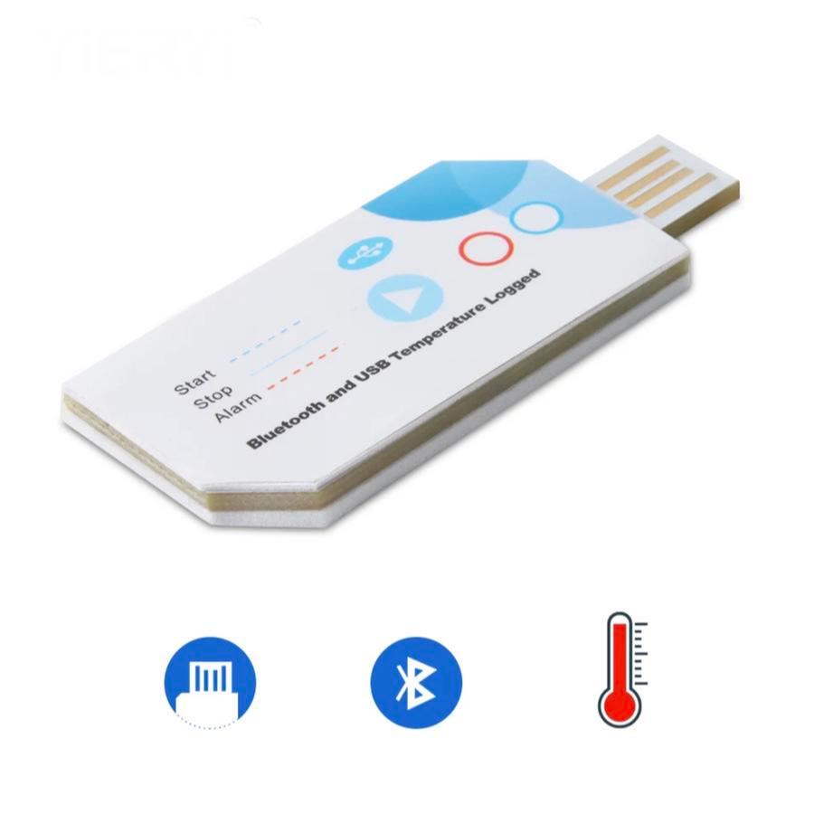 Temperature Data Logger Disposable Temperature recorder with TempU USB Bluetooth