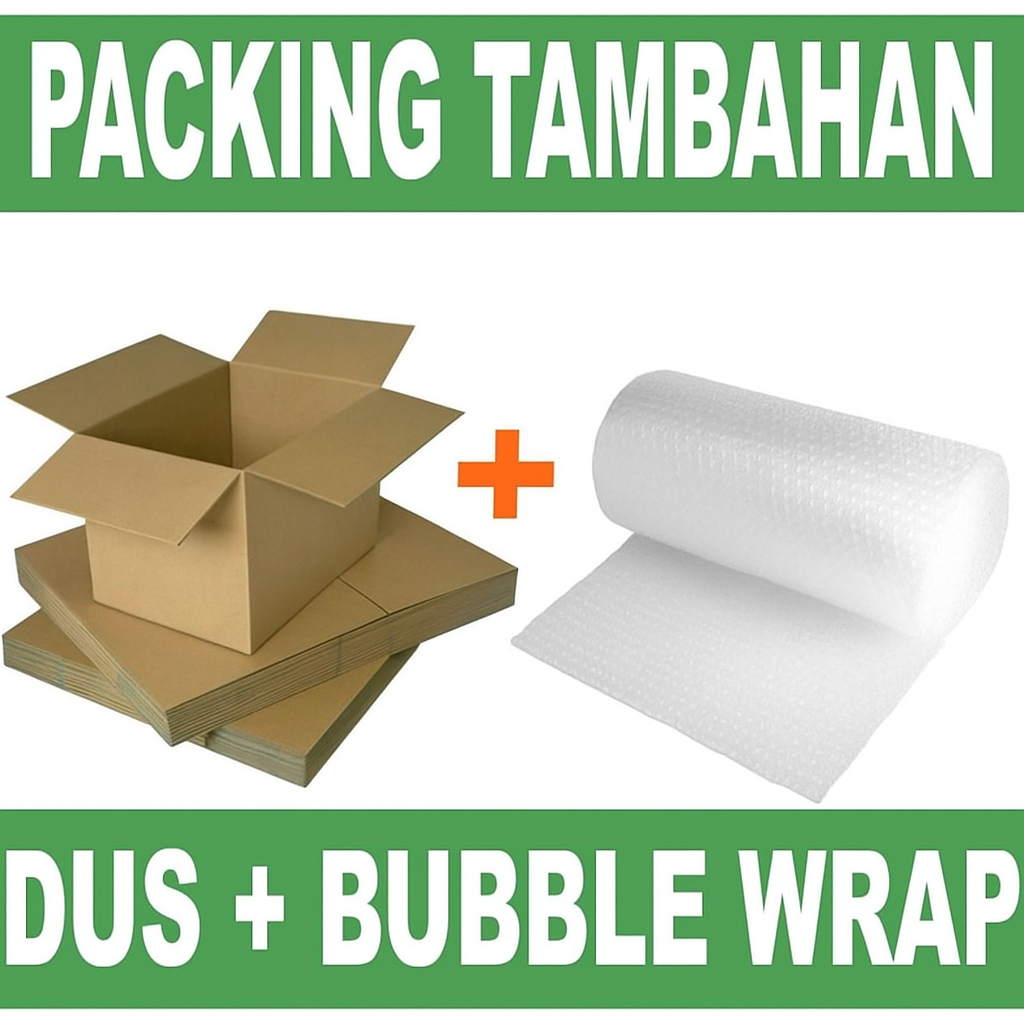 

kardus dan bubblewrap tambahan