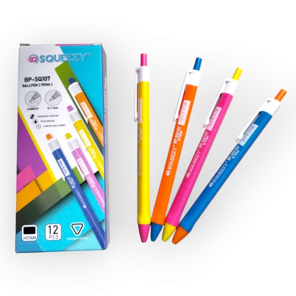 

Pen Gel Squeezy BP-SQ107 (Isi 12 pcs)