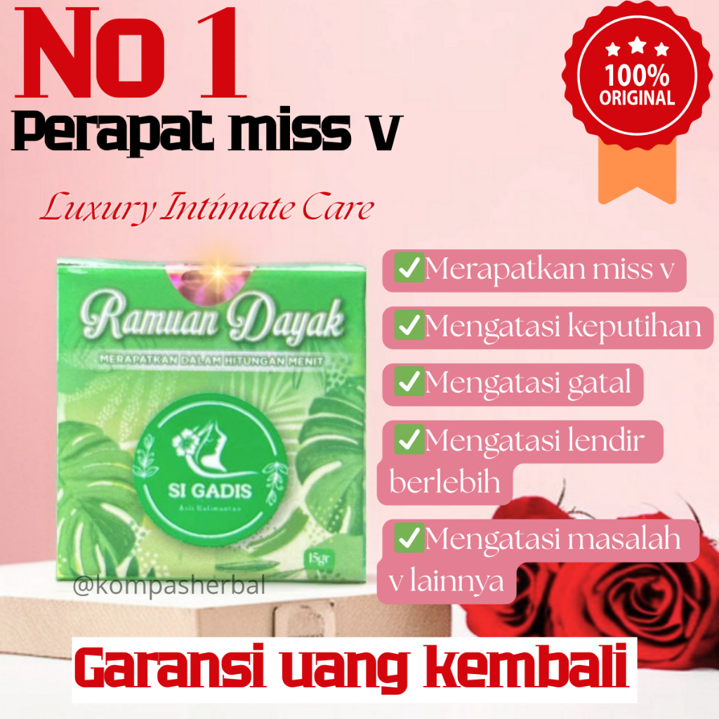 Krim Manjakani Merapatkan Perapat Miss V Ramuan Dayak Cap Gadis Rapet Ampuh Asli Original