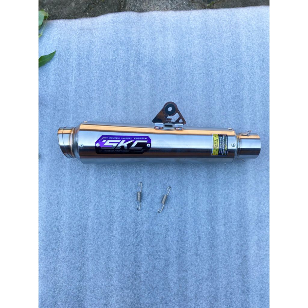 slincet knalpot skc original tipe ffi altan emblem titanium inlet 50mm