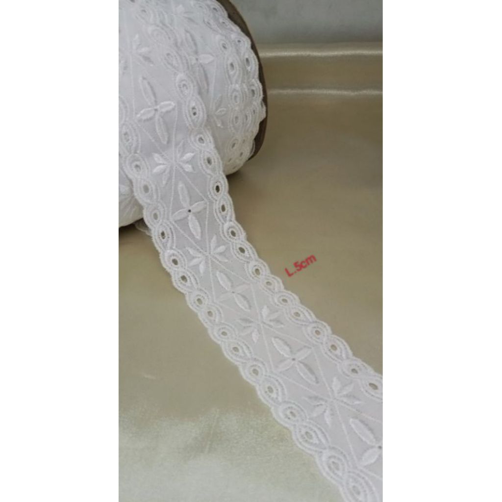 renda katun sunflower / renda katun tengahan