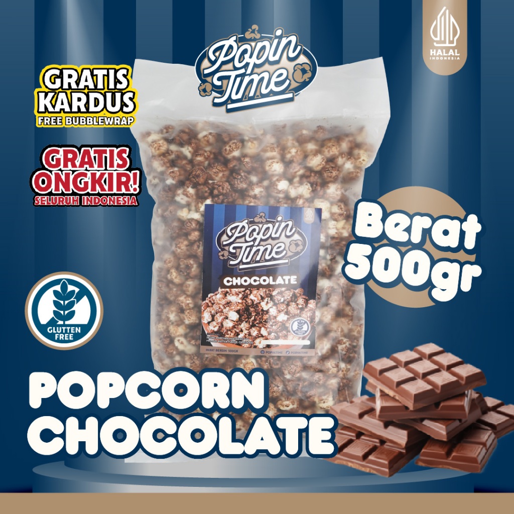 

PopinTime - Coklat 500gr | Snack Lumer Rasa Creamy Favorit Viral