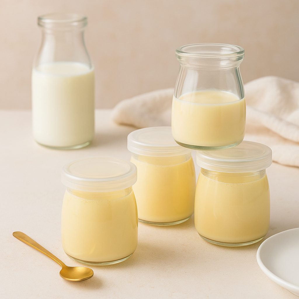 1 SET ISI 6 PCS Jar Kaca 100 ml / Toples Kaca Pudding Jar / Botol Puding Kaca / Botol Susu / Botol K