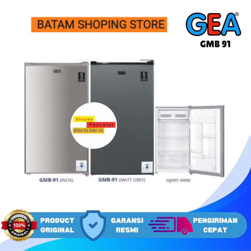 KULKAS GEA 1 PINTU GMB-91 89 LITER GARANSI RESMI [ BATAM ]