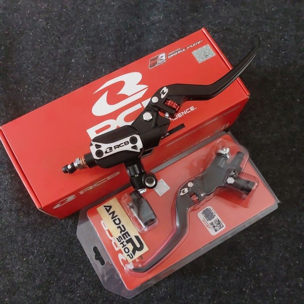 sepaket Master rem rcb kanan E3+ kotak dan kiri handle rem kopling universal bebek matic sport