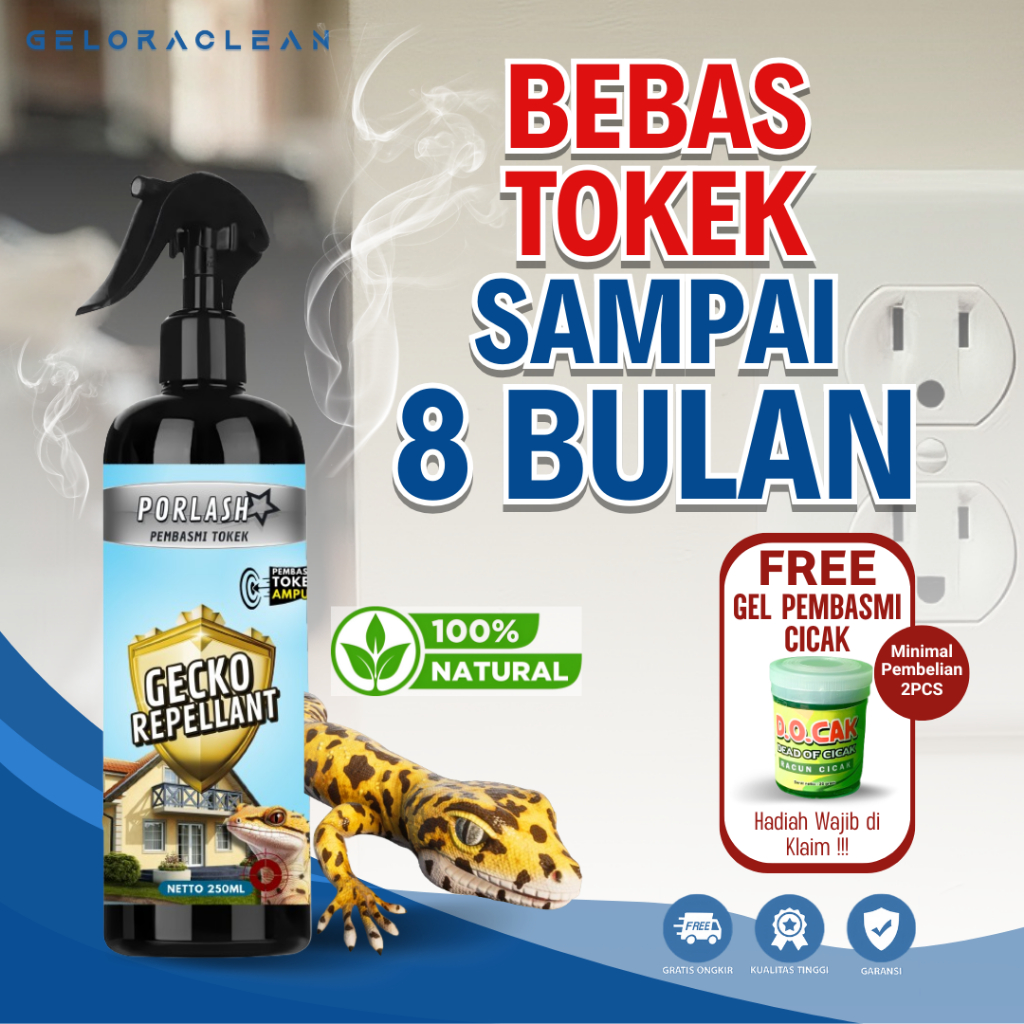 RACUN TOKEK SEMPROT Sekali semprot tokek tewas racun pembasmi cicak tokek racun spray Gecko