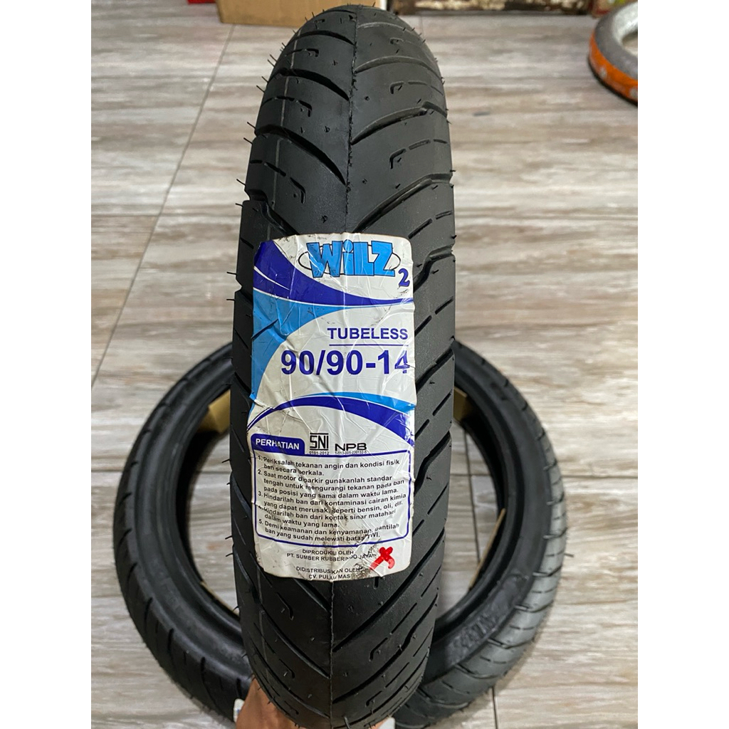 Ban Baru Motor merk Wilz 90/90, 80/90 ring 14 Tubeless
