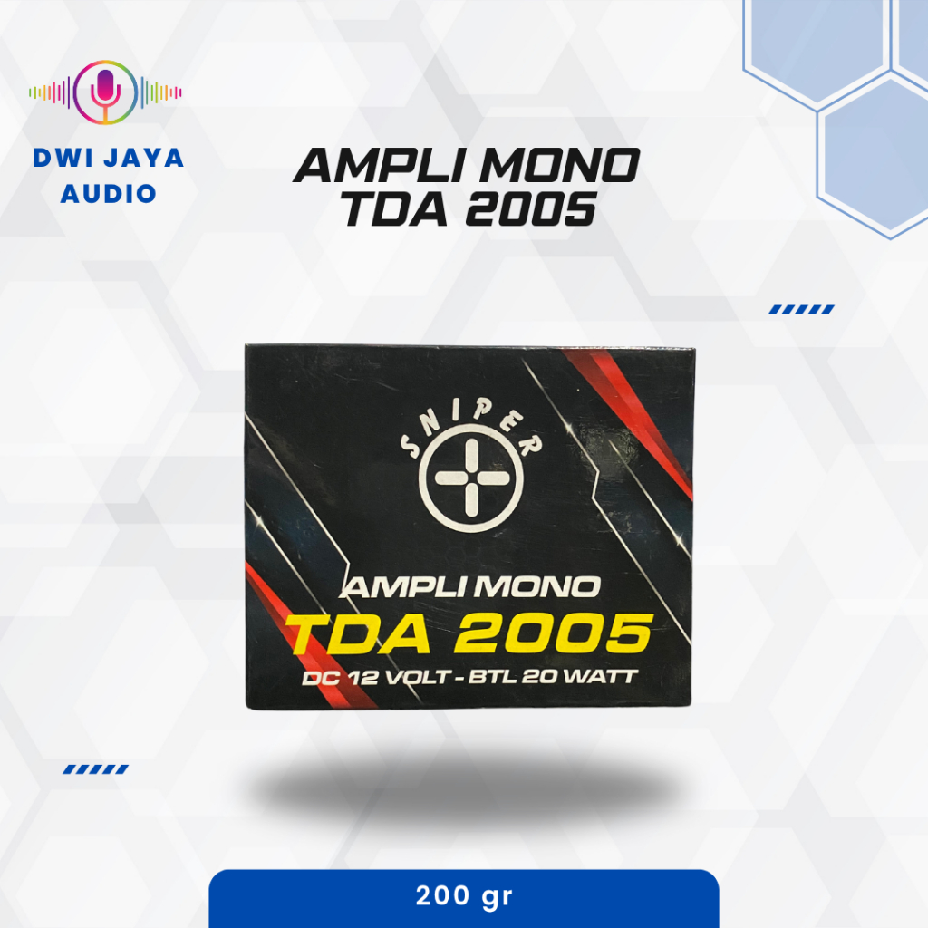 Ampli Mono TDA 2005 DC 12 Volt Sniper