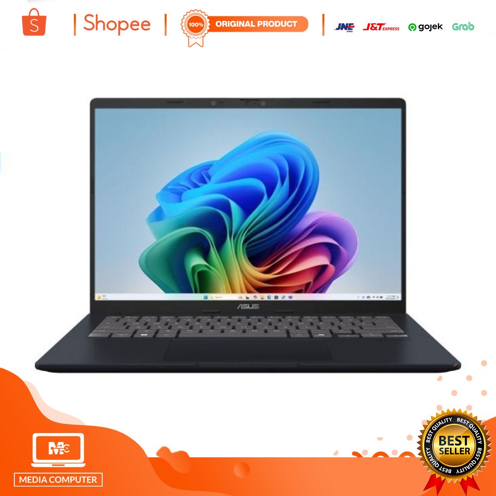 ASUS Vivobook 14 M1407KA VIPS5151M Ryzen AI 5 340 16GB 512GB W11 OHS Quiet Blue