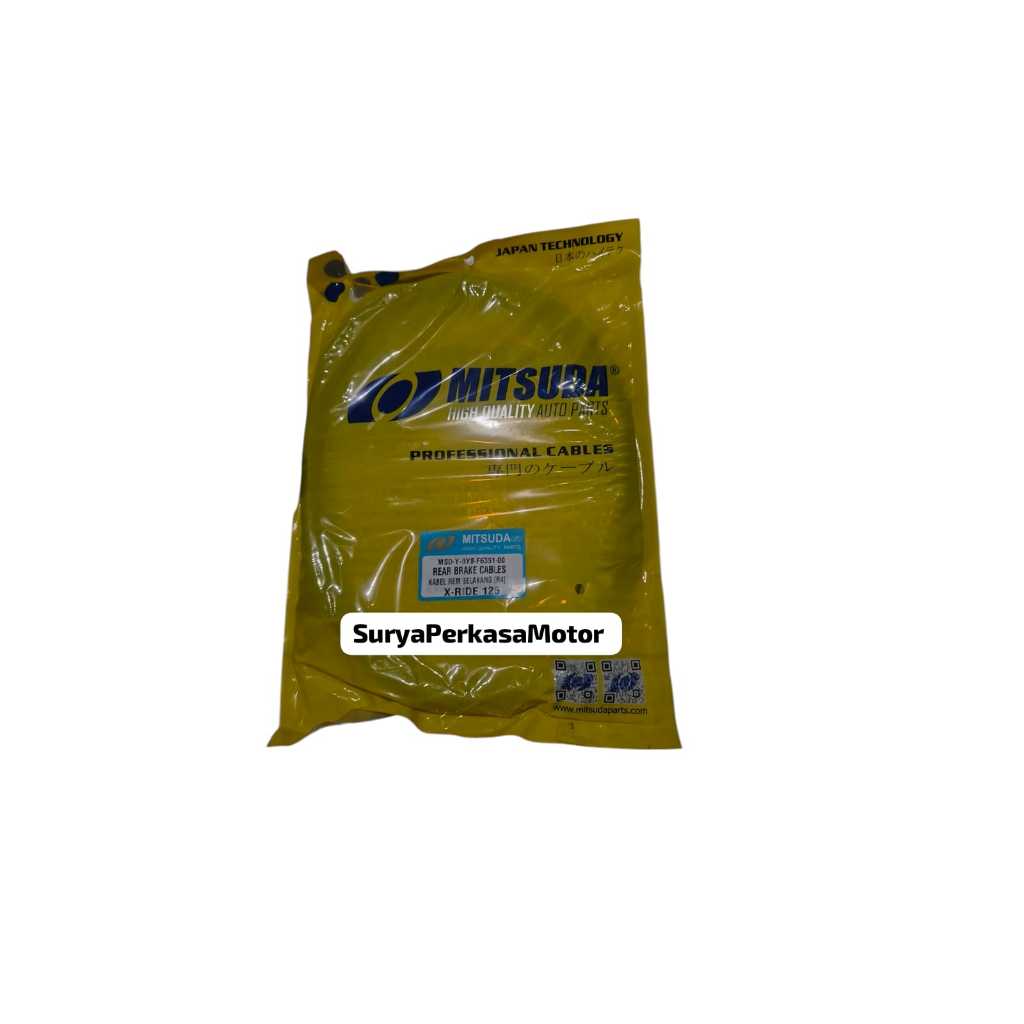 TALI / KABEL REM BELAKANG FINO 125 / XRIDE 125cc MITSUDA