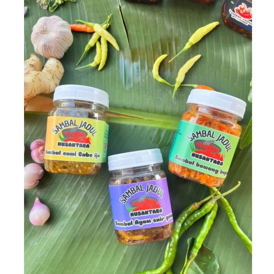 

paket bucin 2 sambal bawang/sambal ayam suir Cabe ijo