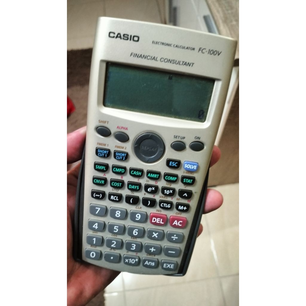 

Preloved CASIO FC 100V Kalkulator Financial Seken