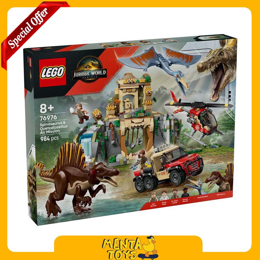 LEGO Jurassic World 76976 Spinosaurus & Quetzalcoatlus Air Mission
