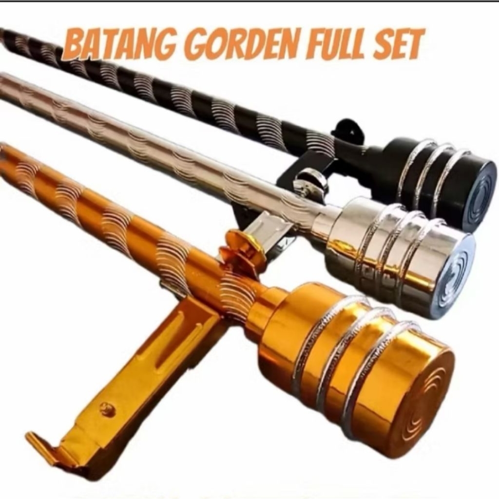 Batang Gorden Minimalis Besi Gorden Uril Polos Garis Fuul Set